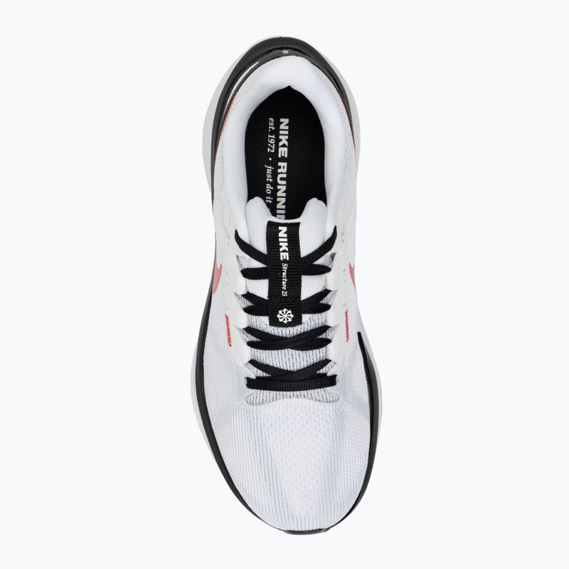 Pánské běžecké boty Nike Structure 25 white/black/light mmoke grey/fire red 5