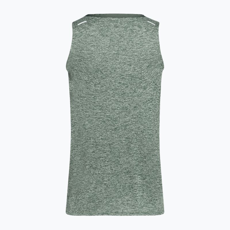 Pánské běžecké tílko Nike Dri-Fit Rise 365 vintage green/heather 2
