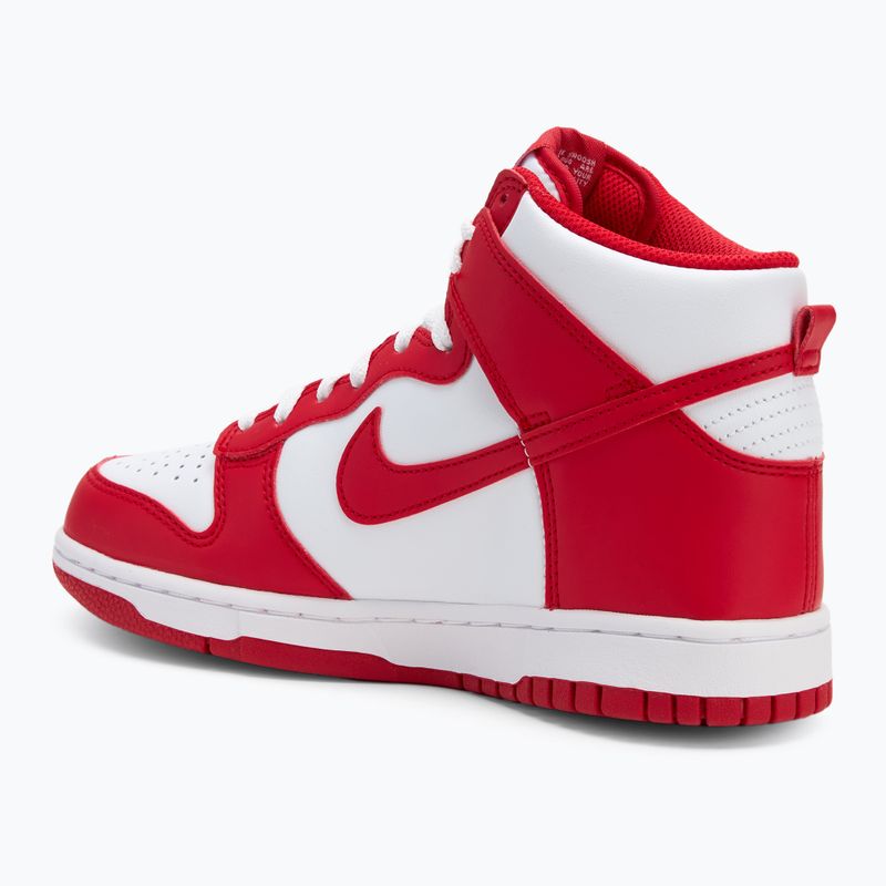 Boty Nike Dunk High white/university red 3