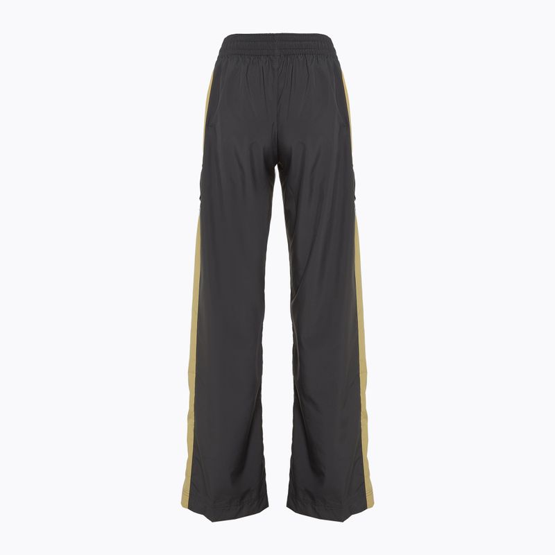 Dámské kalhoty Nike Sportswear Woven High-Waisted dark smoke grey/saturn gold/white 2