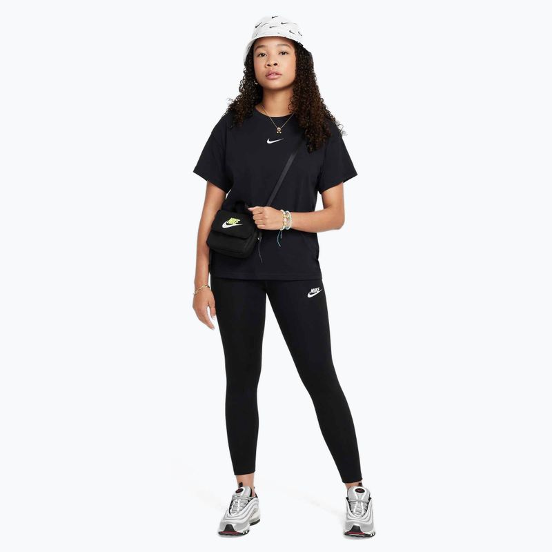 Dětské legíny Nike Sportswear Classic High-Waisted black/white 2