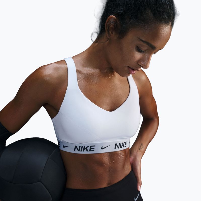 Sportovní podprsenka Nike Indy High Support white/stone mauve/black 4