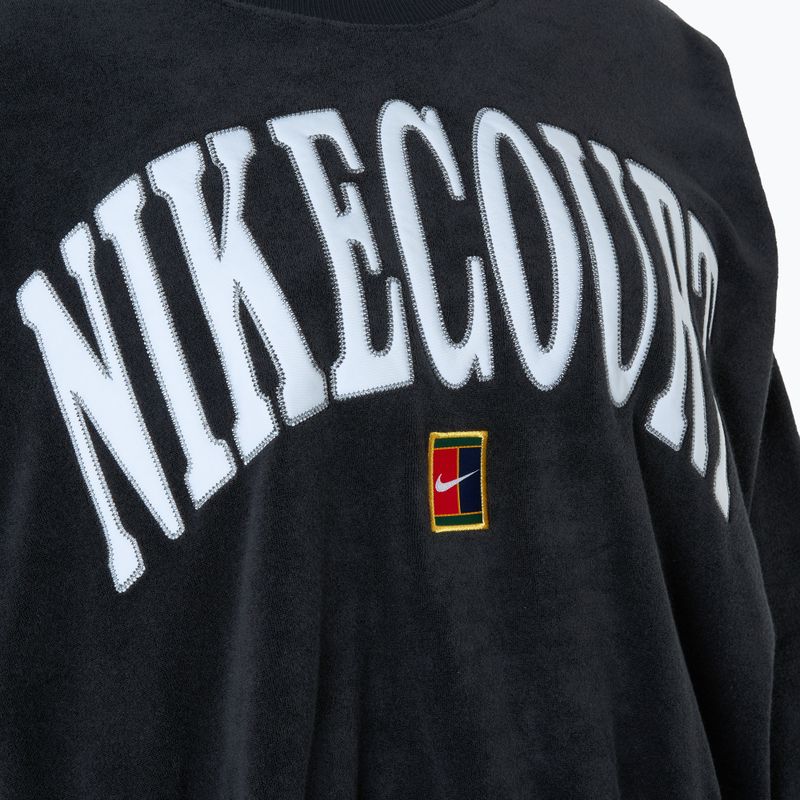 Dámská tenisová mikina Nike Court Heritage OOS black / black / flat pewter / white 3