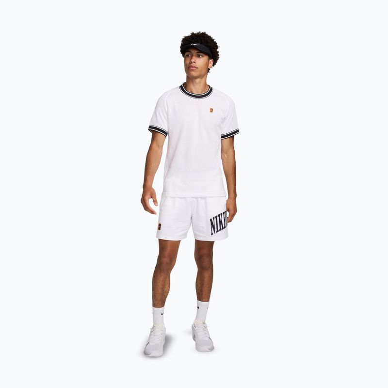 Pánské tenisové tričko Nike Court Heritage white/black 2