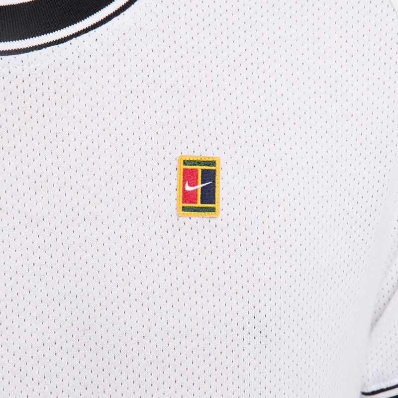 Pánské tenisové tričko Nike Court Heritage white/black 6