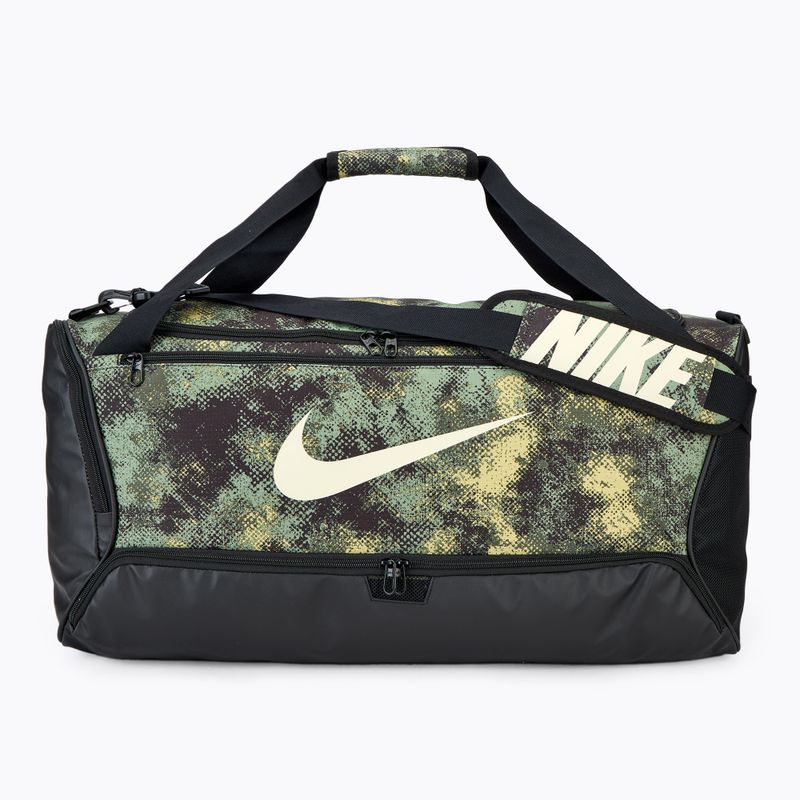 Sportovní  taška Nike Brasilia 9,5 60 l oil green/black/coconut milk