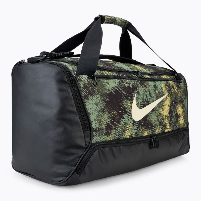 Sportovní  taška Nike Brasilia 9,5 60 l oil green/black/coconut milk 2