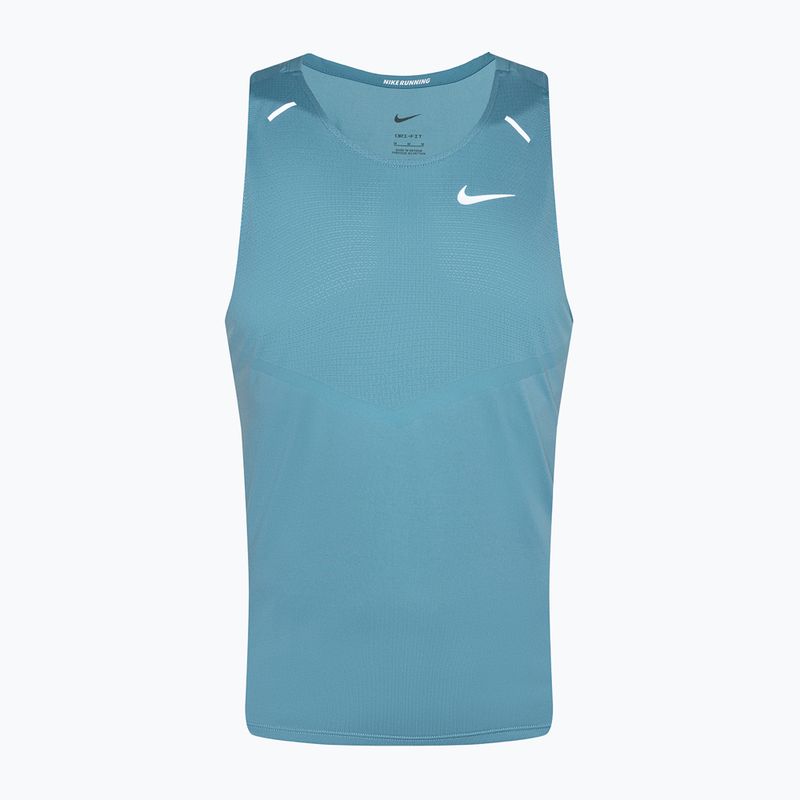 Pánské běžecké tílko top Nike Dri-Fit Rise 365 denim turquise / reflective silver 