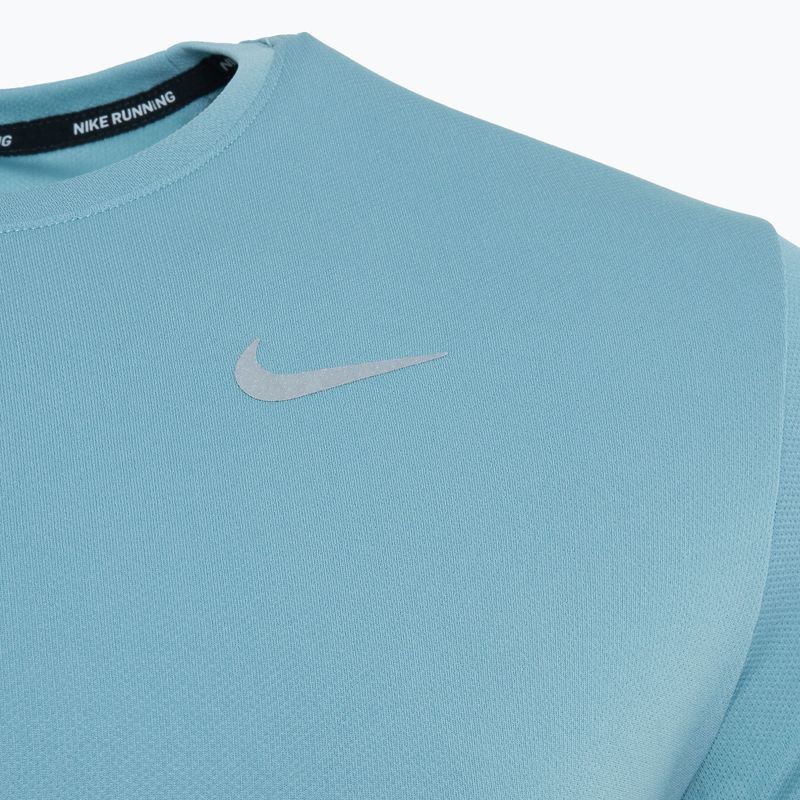 Pánské běžecké tričko Nike Miler Dri-Fit UV denim tyrkysová 3
