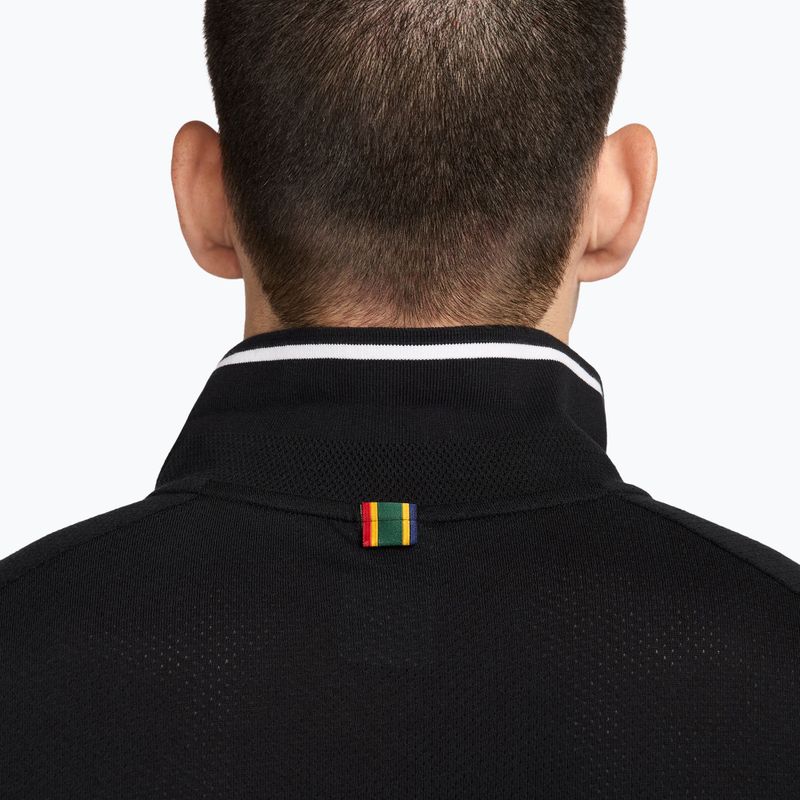 Pánské tenisové tričko Nike Court Heritage Polo black/white 5