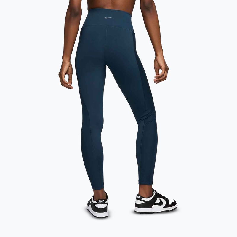 Dámské legíny Nike One Wrap High-Waist 7/8 Armory Navy 3