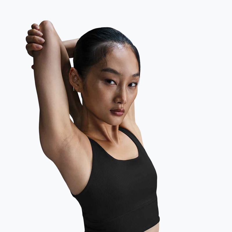 Tréninková podprsenka Nike Zenvy Rib Light Support Longline black/black 4