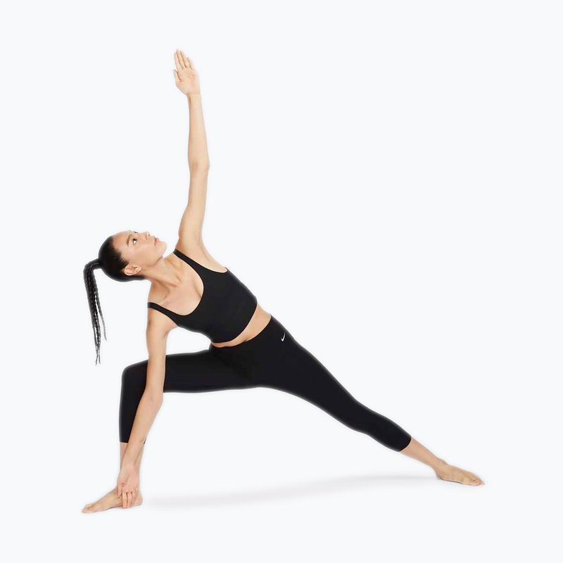 Tréninková podprsenka Nike Zenvy Rib Light Support Longline black/black 9