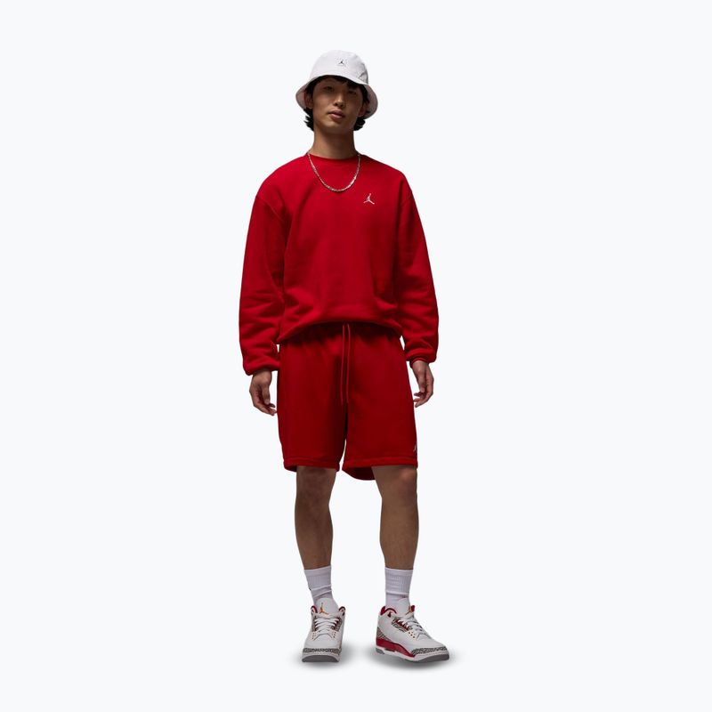 Pánská mikina  Jordan Brooklyn Fleece Crew gym red/white 2