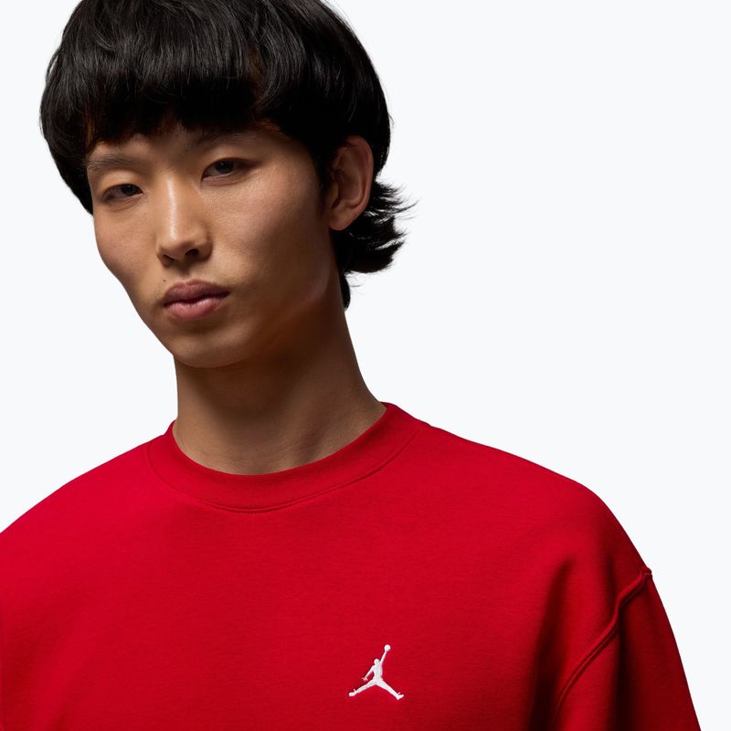 Pánská mikina  Jordan Brooklyn Fleece Crew gym red/white 4