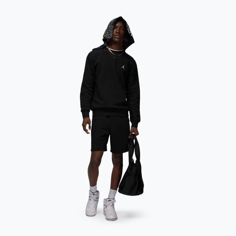 Pánská mikina  Jordan Brooklyn Fleece Crew black/white 2