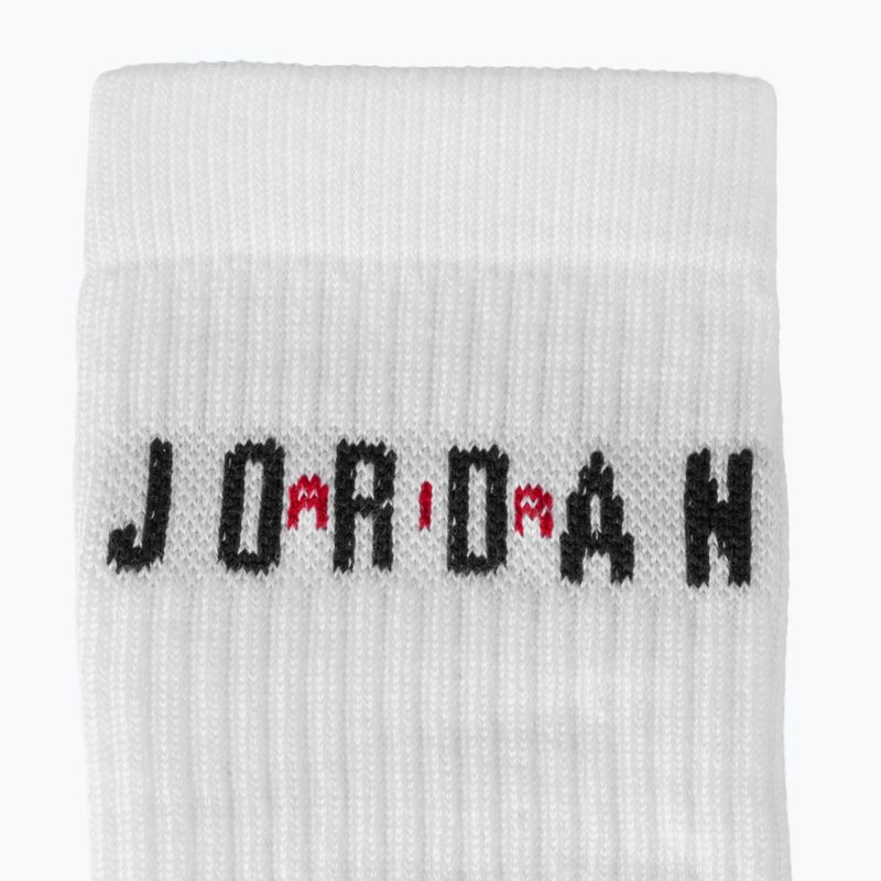 Ponožky Nike Jordan Everyday Crew 6 párů white/gym red/black 3