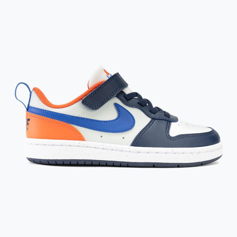 Dětské boty Nike Court Borough Low Recraft white/navy/orange 2