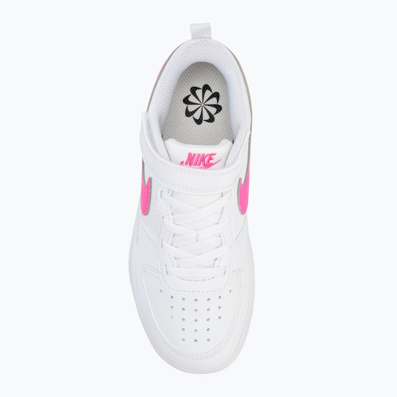 Dětské boty Nike Court Borough Low Recraft white/laser fuchsia 5