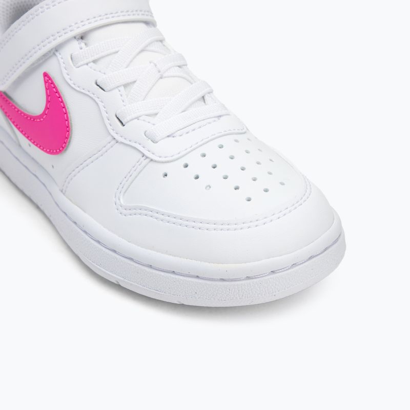 Dětské boty Nike Court Borough Low Recraft white/laser fuchsia 7