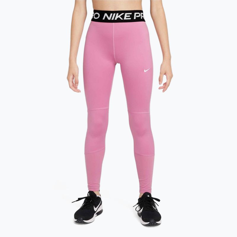 Dětské legíny Nike Pro Dri-FIT magic flamingo/white