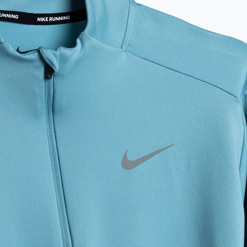 Pánské běžecké tričko Longsleeve Nike Dri-FIT Element 1/2-Zip denim tyquoise 9