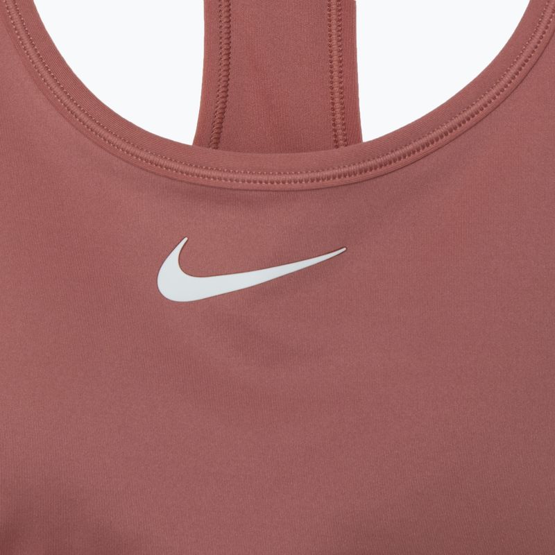 Fitness  podprsenka Nike Swoosh Medium Support canyon pink/white 3