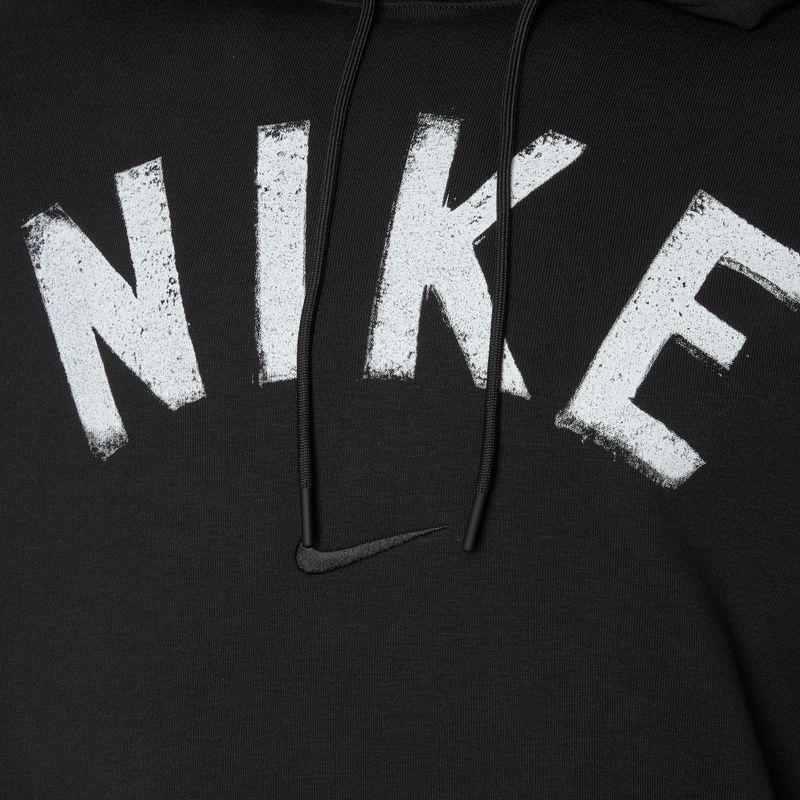 Pánská sportovní mikina Nike Swoosh Dri-Fit Fitness Hoodie black/black/white 3