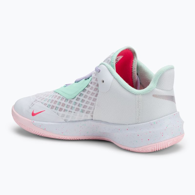 Tenisky na volejbal Nike Zoom Hyperspeed Court SE bílá/mátová pěna/šedá/fialová mlha/růžová pěna 3