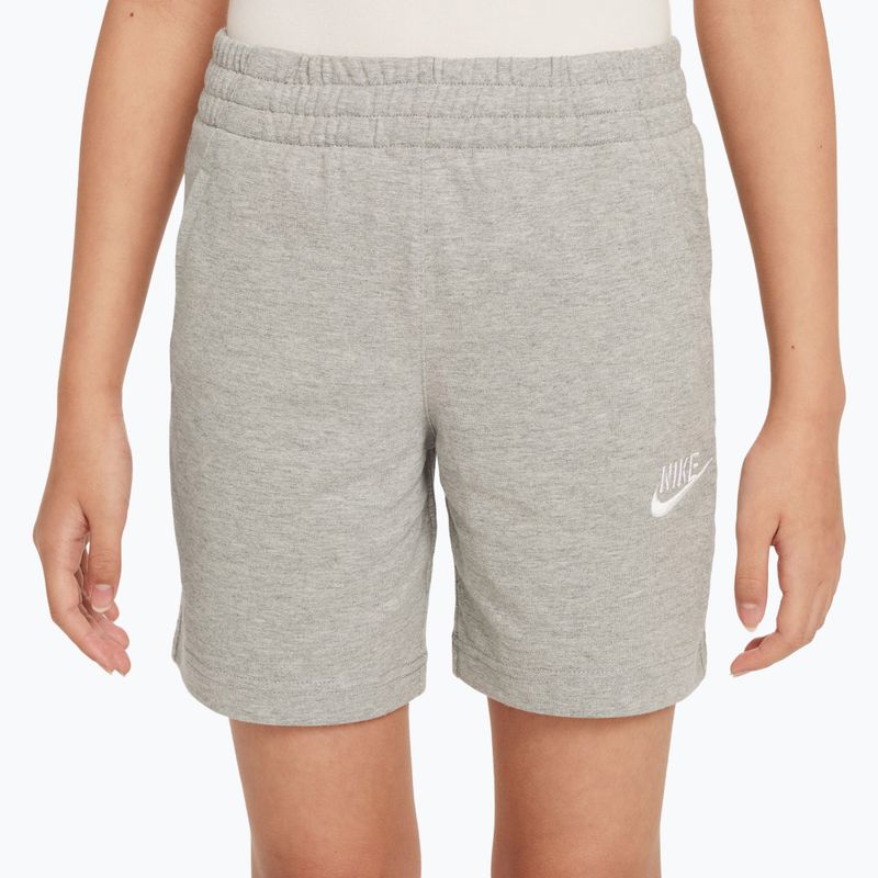 Dětské šortky Nike Sportswear Club 6" dark grey heather/white 4