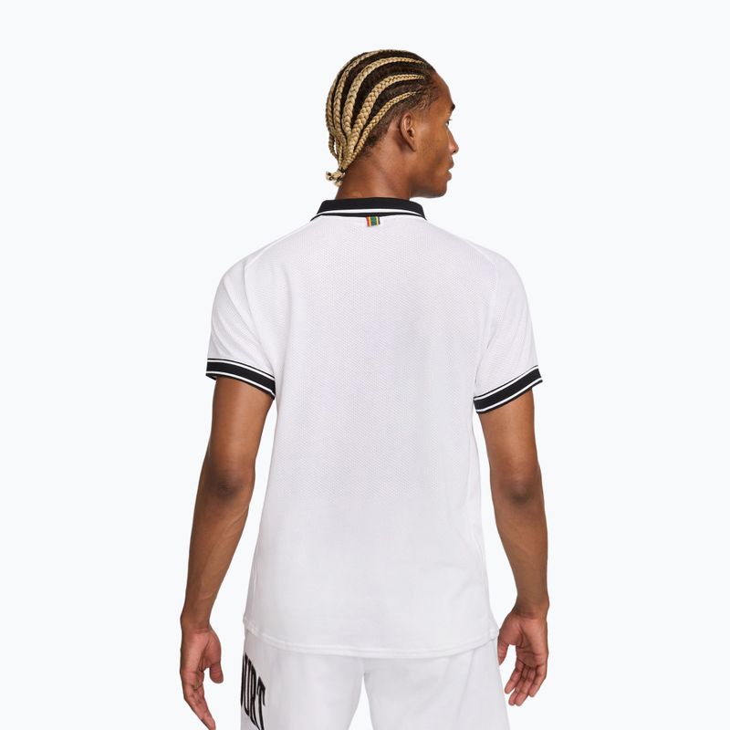 Pánské tenisové tričko Nike Court Heritage Polo white/black 3