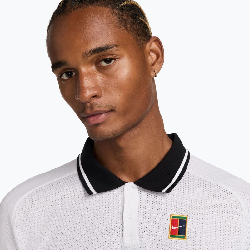 Pánské tenisové tričko Nike Court Heritage Polo white/black 4