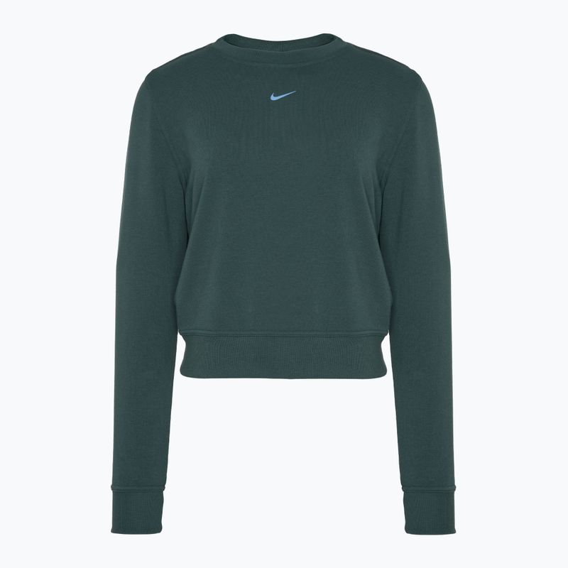 Nike Dri-FIT One Crew Neck French Terry dámská mikina vintage green/ black