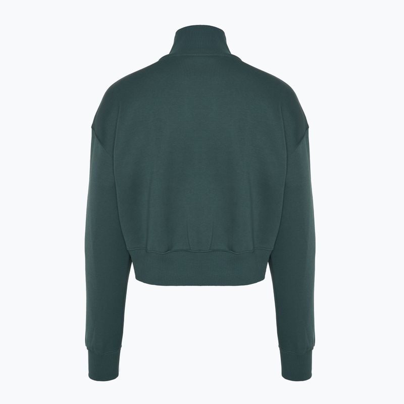 Dámská mikina Nike Sportswear Phoenix Fleece 1/2 Zip Cropped vintage green/ sail 2
