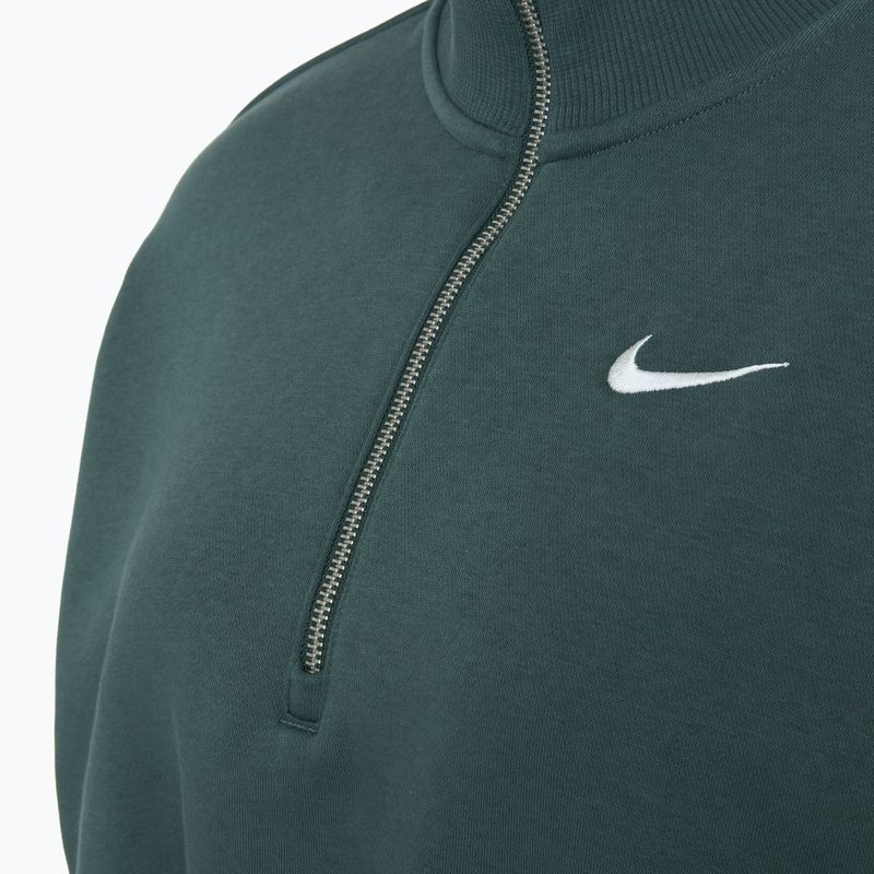 Dámská mikina Nike Sportswear Phoenix Fleece 1/2 Zip Cropped vintage green/ sail 3