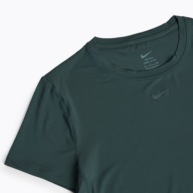 Dámské tričko Nike One Classic Dri-Fit vintage green / black 3