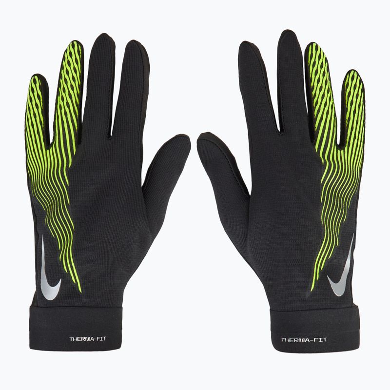 Dětské rukavice Nike Academy Therma-FIT black/black/volt 3