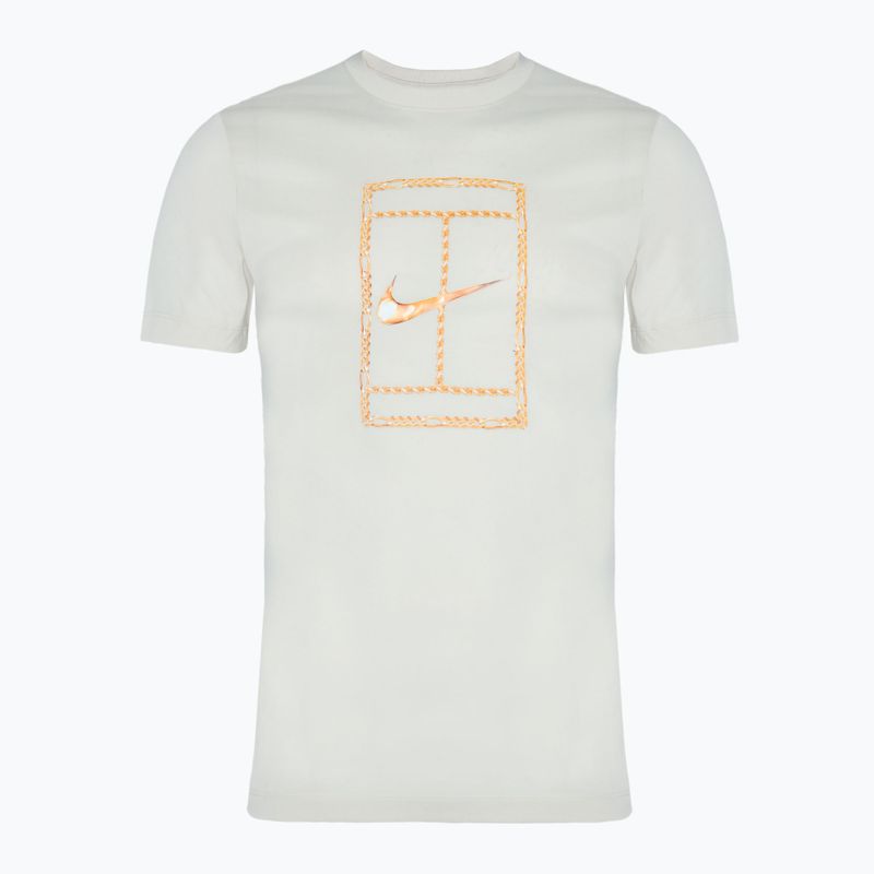 Pánské tenisové tričko Nike Court Dri-FIT světle hnědé barvy orewood brown