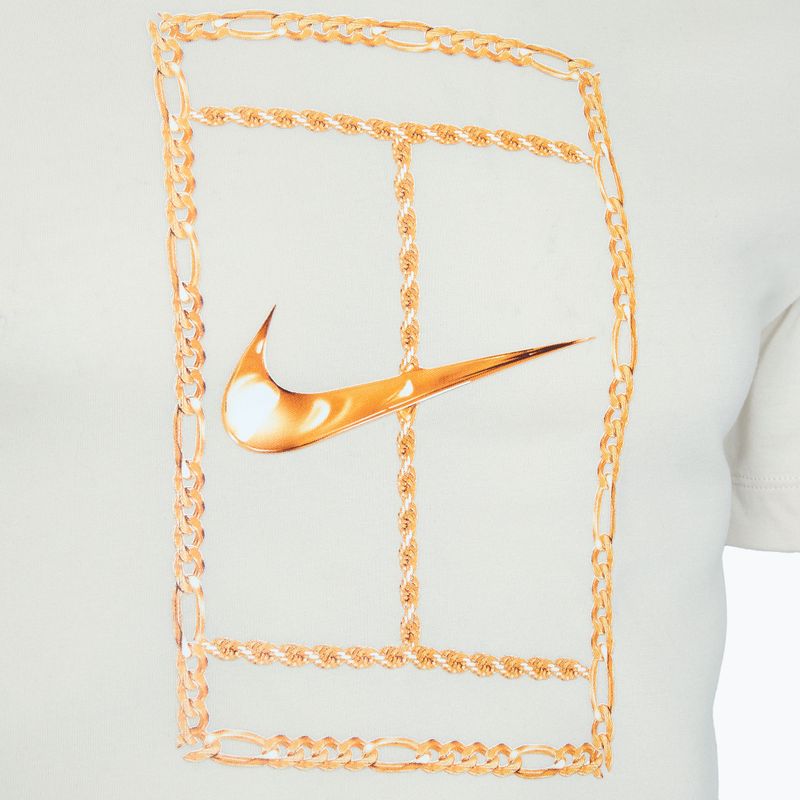 Pánské tenisové tričko Nike Court Dri-FIT světle hnědé barvy orewood brown 3