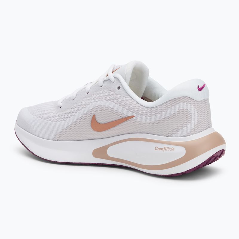 Dámské běžecké boty Nike Journey Run white/hot fuchsia/ platinumviolet/ metallicredbronze 3