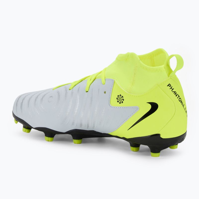 Dětské kopačky Nike Phantom Luna 2 Academy FG/MG metallic silver/volt/black 3