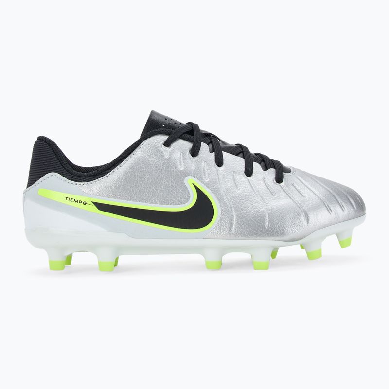 Dětské kopačky Nike Tiempo Legend 10 Academy FG/MG metallic silver/volt/black 2