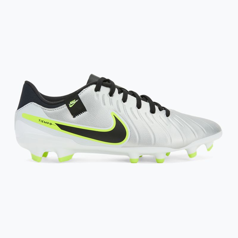 Pánské kopačky Nike Tiempo Legend 10 Academy FG/MG metallic silver/volt/black 3