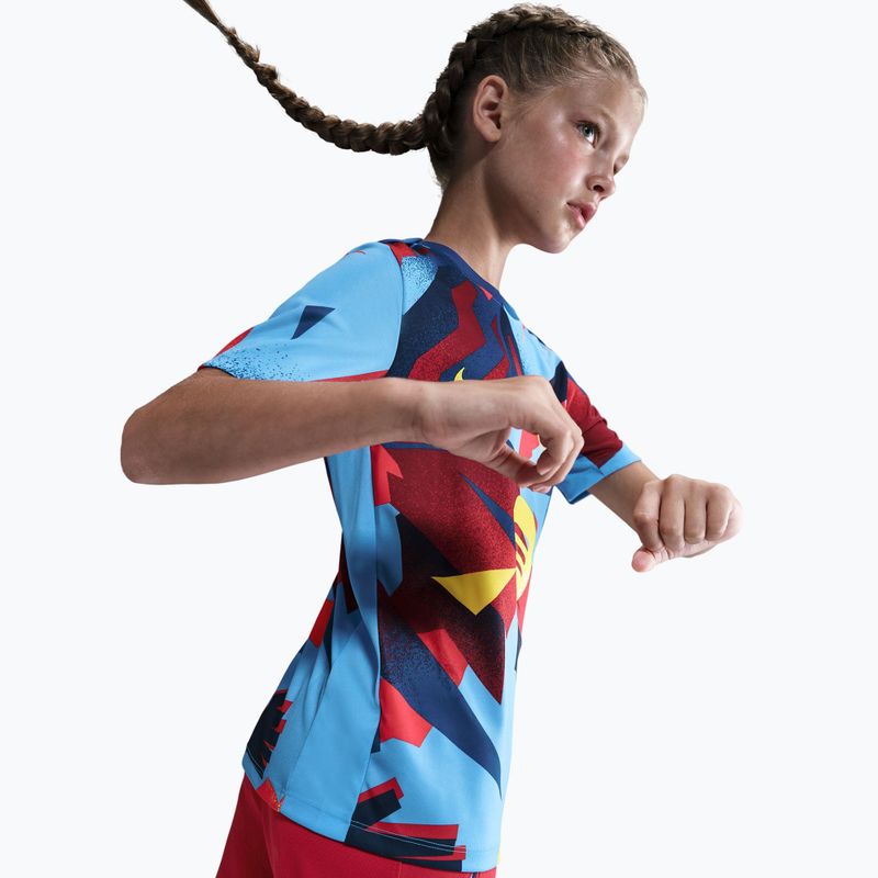 Dětský fotbalový dres Nike FC Barcelona Academy Pro SE Pre-Match Jr university blue/opti yellow 5