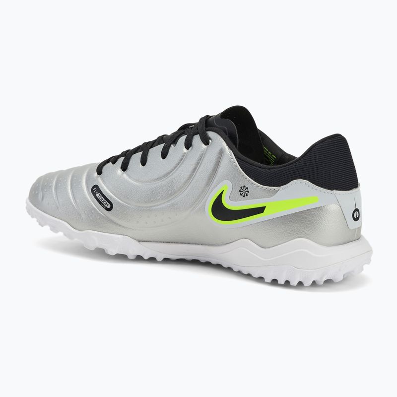 Pánské kopačky Nike Tiempo Legend 10 Academy TF metallic silver/volt/black 3