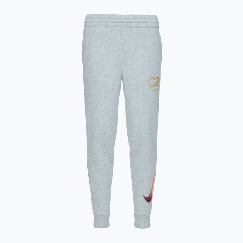 Dětské kalhoty Nike CR7 Club Fleece light smoke grey / heather / metallic gold