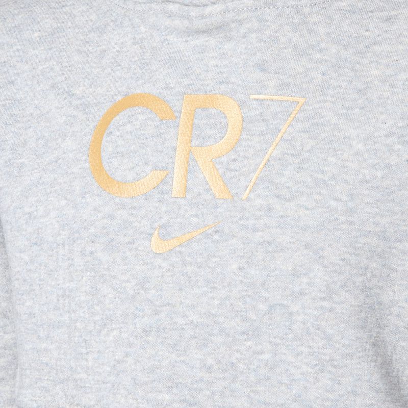 Dětská mikina Nike CR7 Club Fleece light smoke grey/heather/metallic gold 3