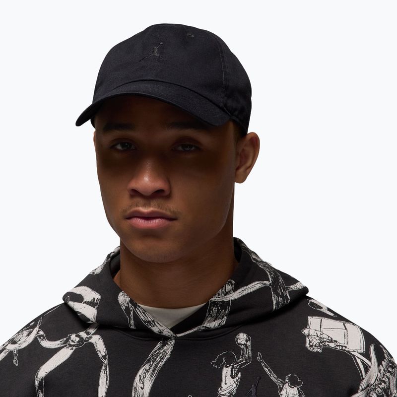 Kšiltovka Jordan Club Unstructured Curved-Bill black/black 5