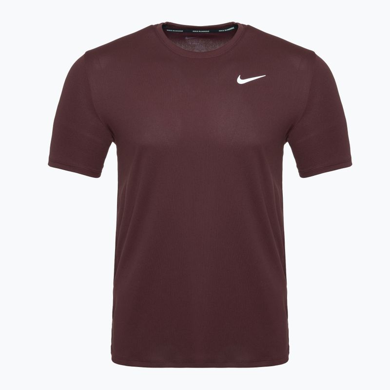 Pánské běžecké tričko Nike Miler Dri-Fit UV burgundy crush