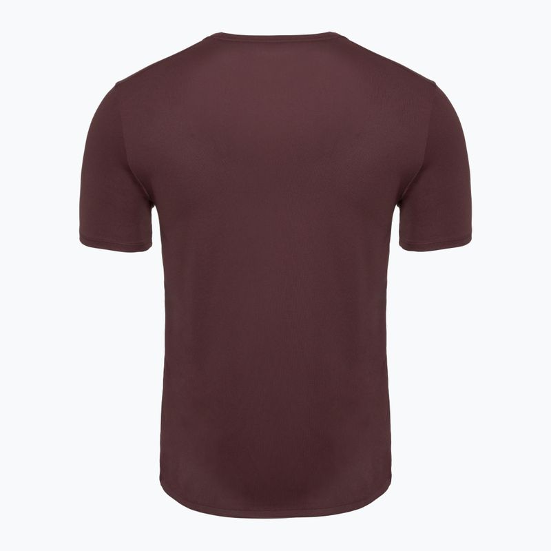 Pánské běžecké tričko Nike Miler Dri-Fit UV burgundy crush 2